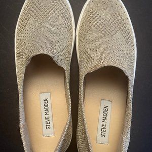 Steve Madden Gold Slip on Sneakers